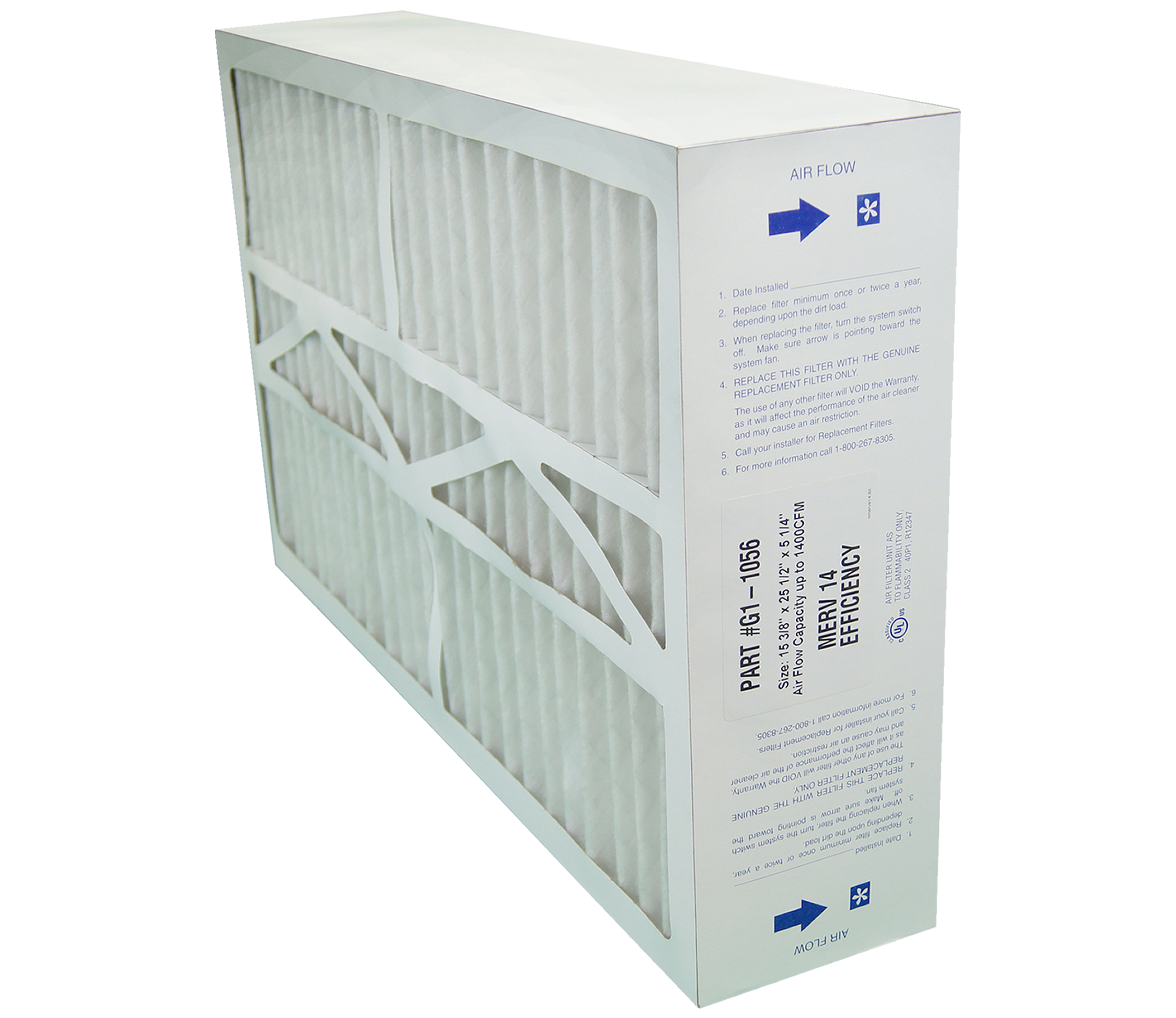 Electro-Air 16x25x5 MERV 14 G1-1056 Filter