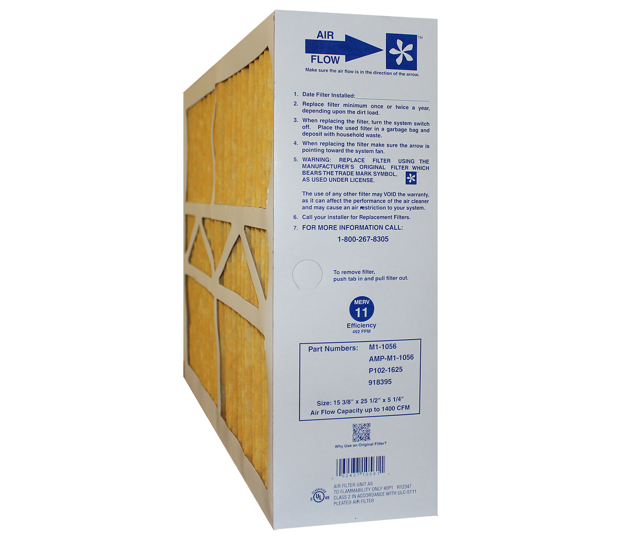Electro-Air 16x25x5 MERV 11 M1-1056 Filter