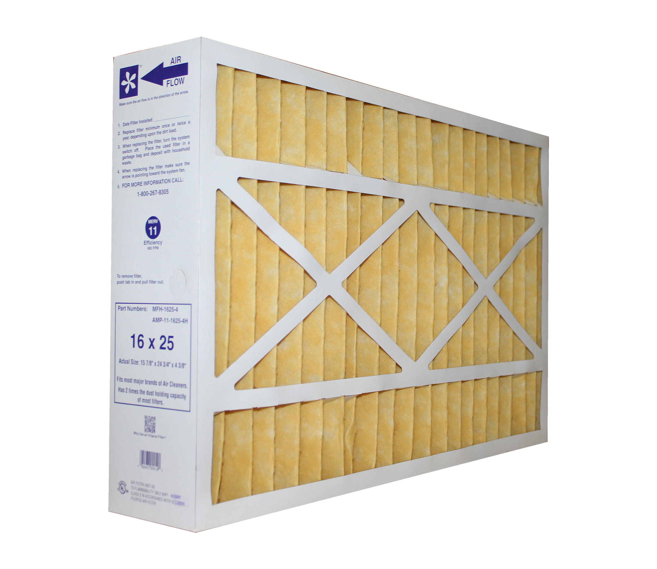 Electro-Air 16x25x4 MERV 11 MFH-1625 Filter