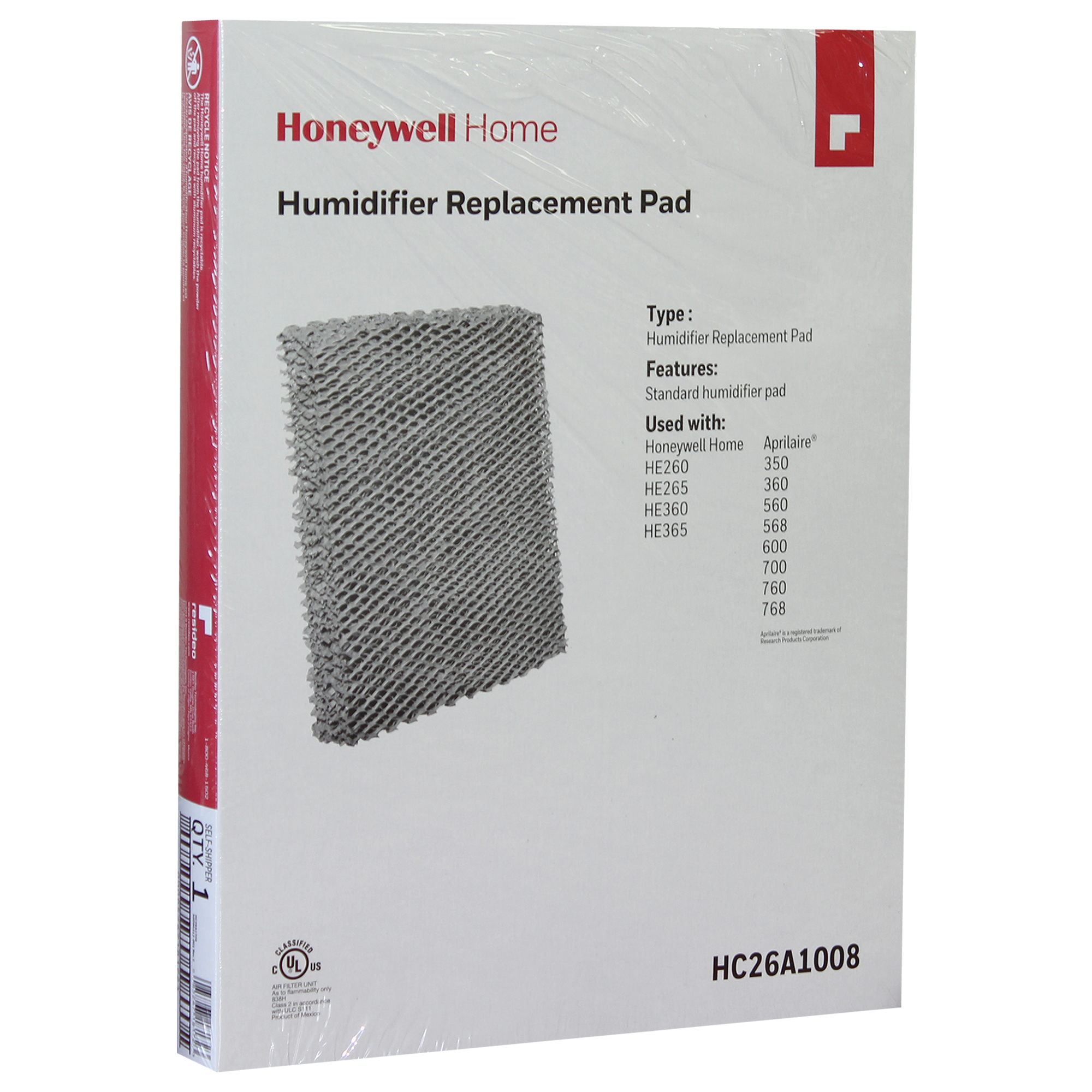 Honeywell 10x13x2 HC26A1008 Humidifier Pad