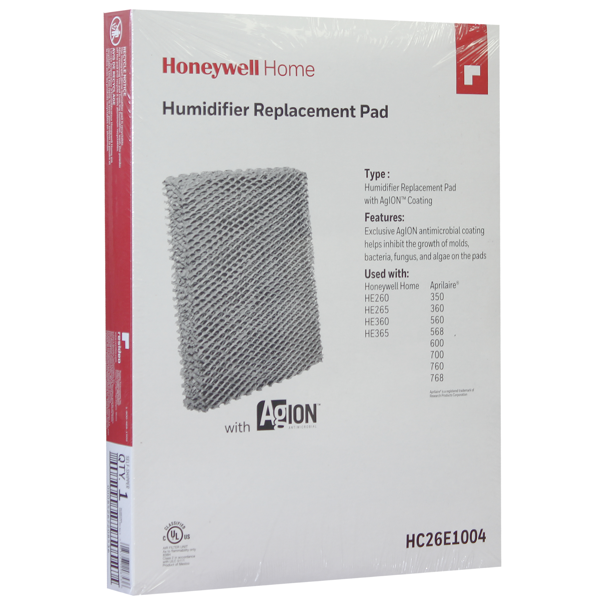 Honeywell 10x13x2 HC26E1004 Humidifier Pad