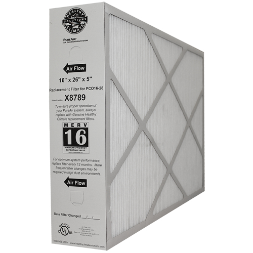 Lennox 16x26x5 MERV 16 X8789 Filter